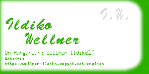 ildiko wellner business card